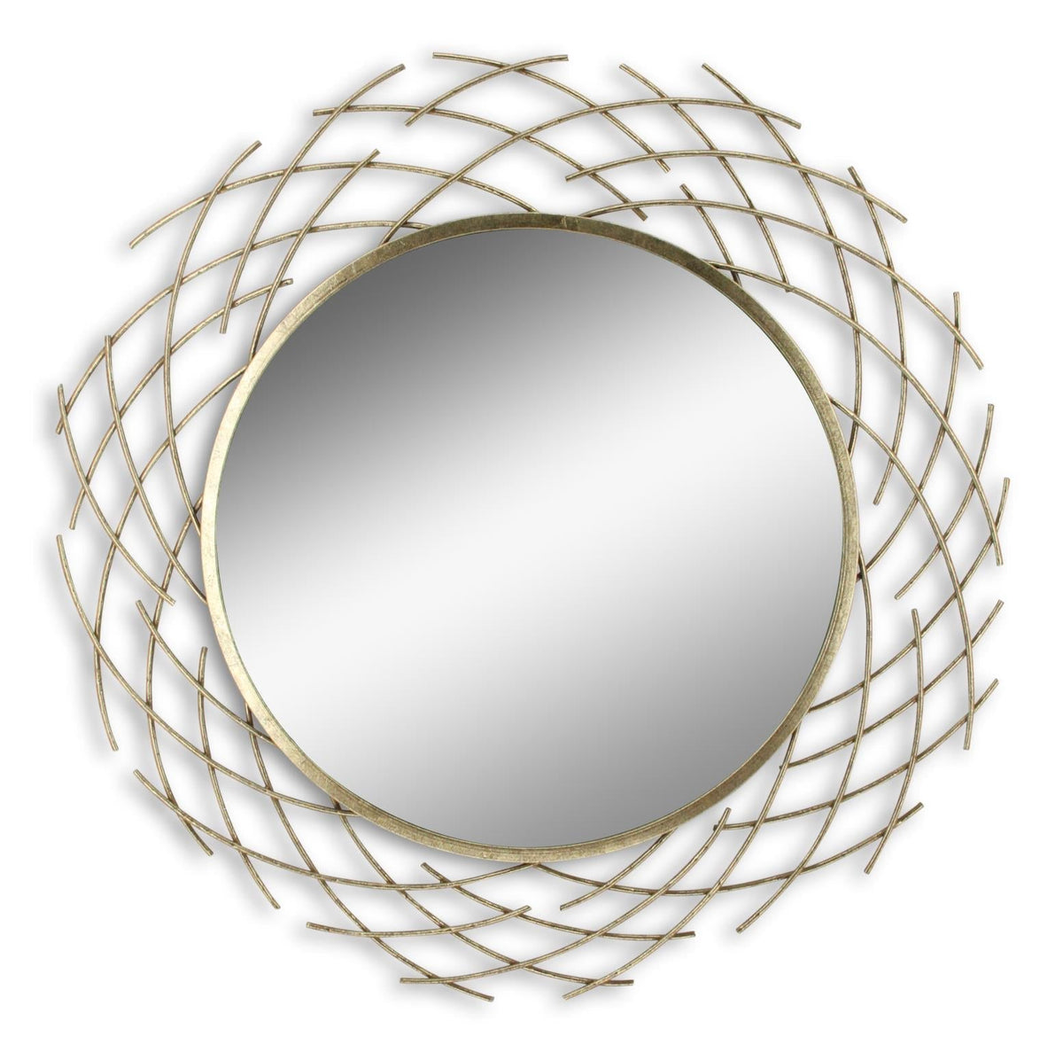 Metal Wall Mirror Mixed Media