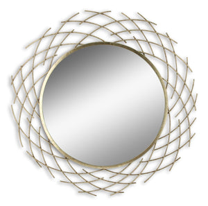 Metal Wall Mirror Mixed Media