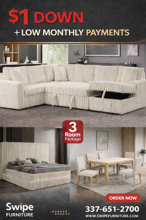 Celina 3-Room Package – Free Mattress or 50" Smart TV!