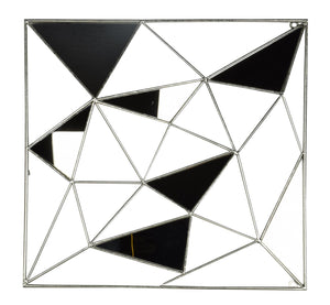 Dimensional Mirrors And Metal Mixed Media