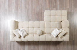 Ivy Sand Boucle LAF 110" Sectional