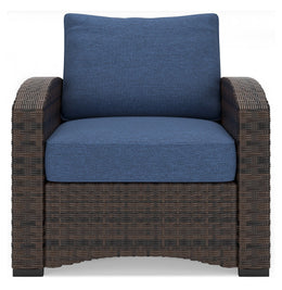 Windglow Outdoor Loveseat and 2 Chairs with Coffee Table