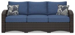Windglow Outdoor Loveseat and 2 Chairs with Coffee Table