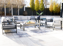 Sofa, Loveseat and 2 Lounge Chairs with Coffee Table and End Table