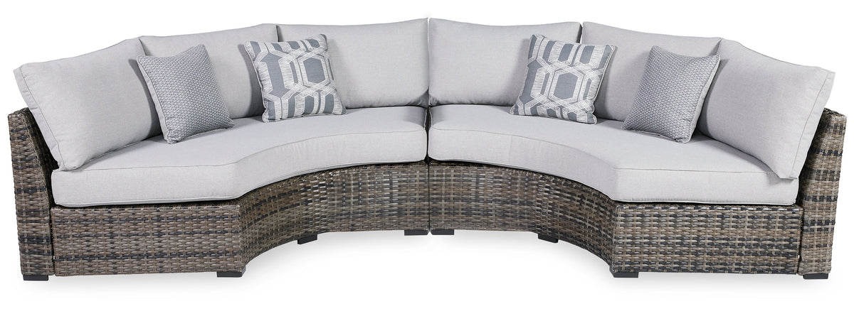 Harbor Court 3-Piece Outdoor Sectional with Ottoman