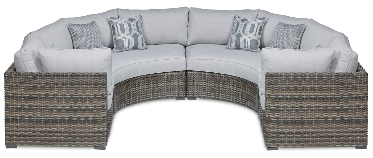 Harbor Court 3-Piece Outdoor Sectional with Ottoman