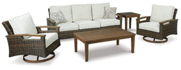 Paradise Trail Outdoor Sofa with 2 Lounge Chairs