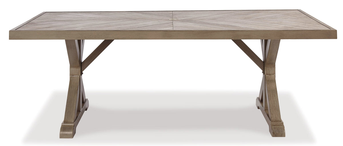Beachcroft RECT Dining Table w/UMB OPT