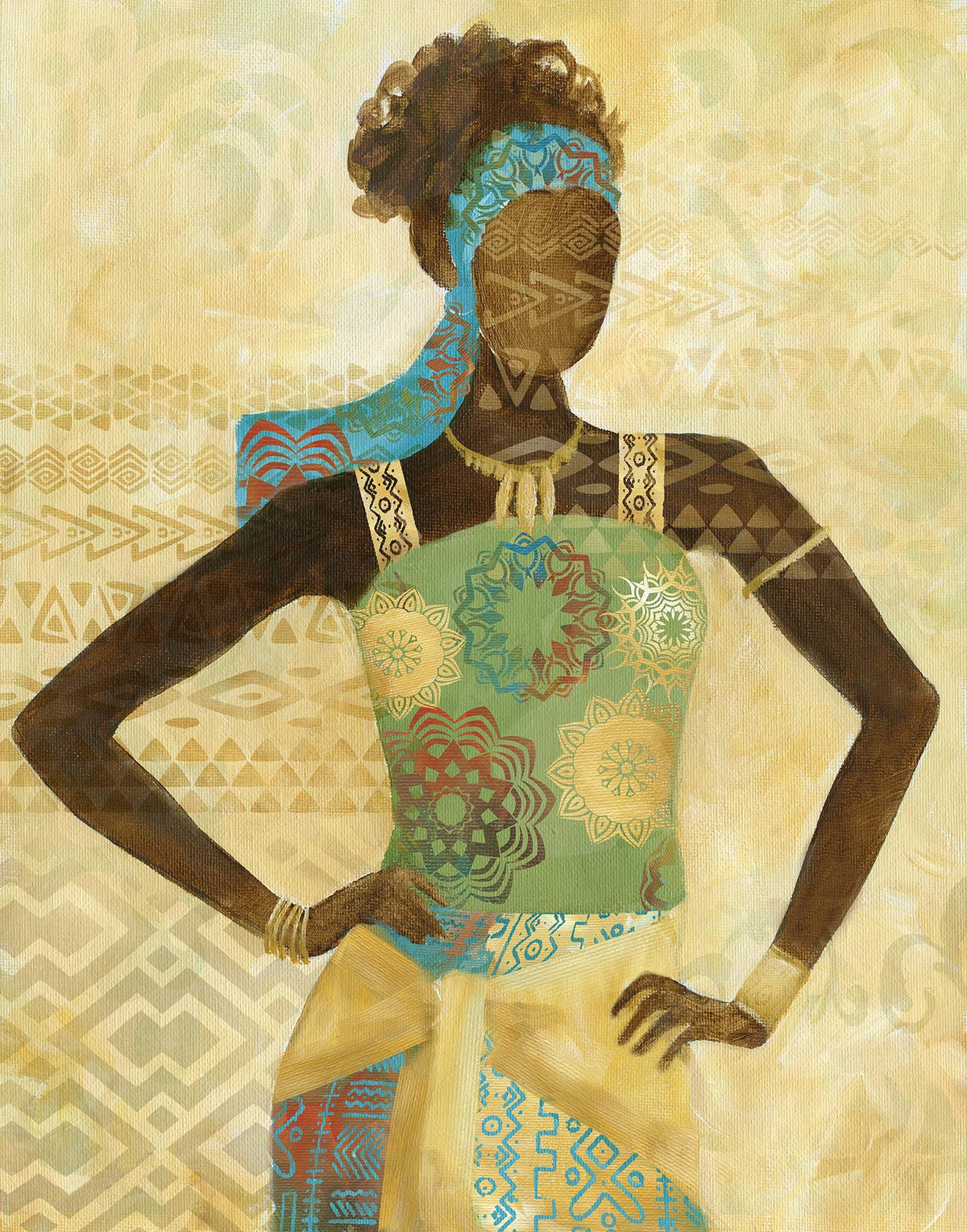 Tribal Vision I By Nan (Small) Giclee Canvas