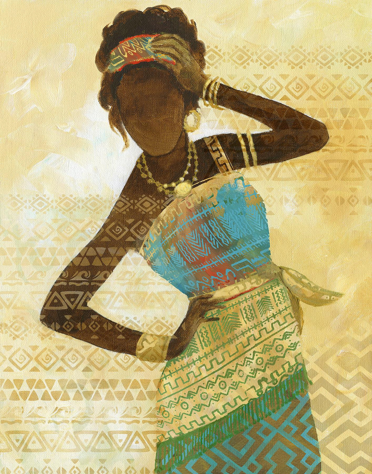 Tribal Vision Ii By Nan (Small) Giclee Canvas