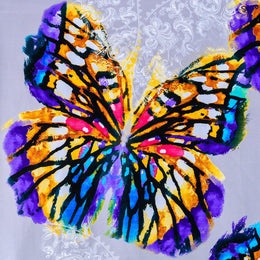 Purple Butterfly (Small) Giclee Canvas