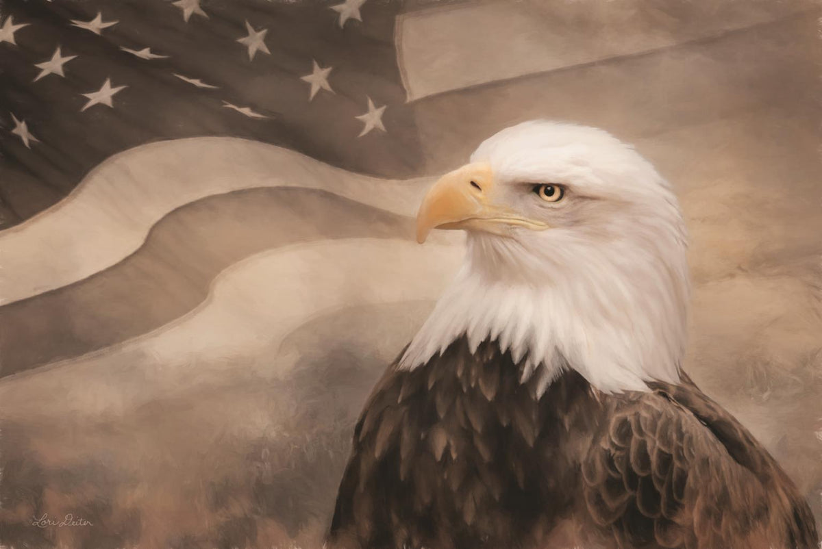 Us Symbols By Lori Deiter (Small) Giclee Canvas