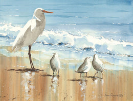 His Entourage By John Rossini (Small) Giclee Canvas