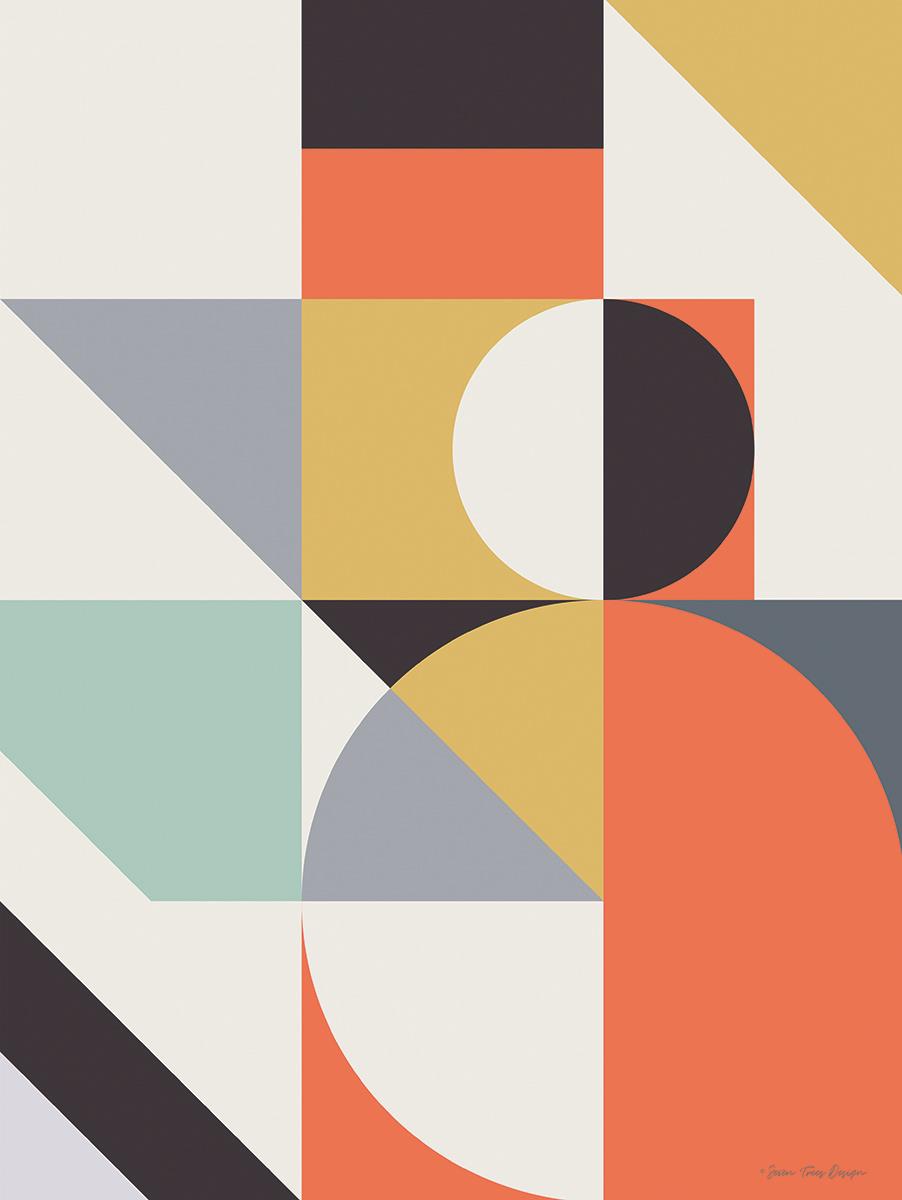 Geo Shapes Ii By Seven Trees Design (Small) Giclee Canvas