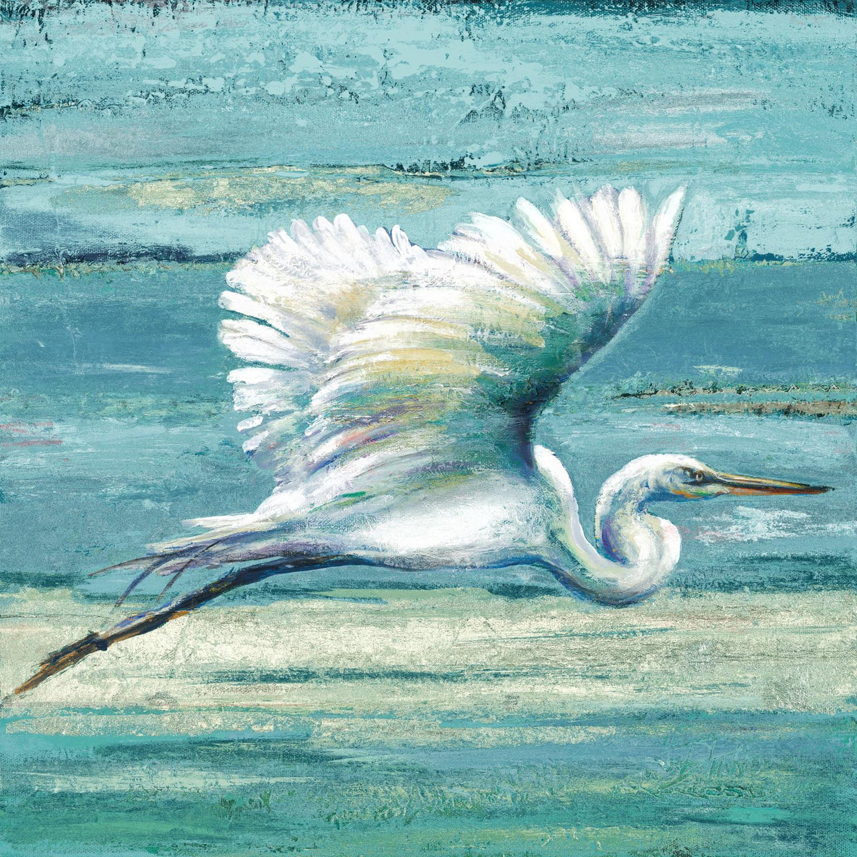 Great Egret I By Patricia Pinto (Small) Giclee Canvas