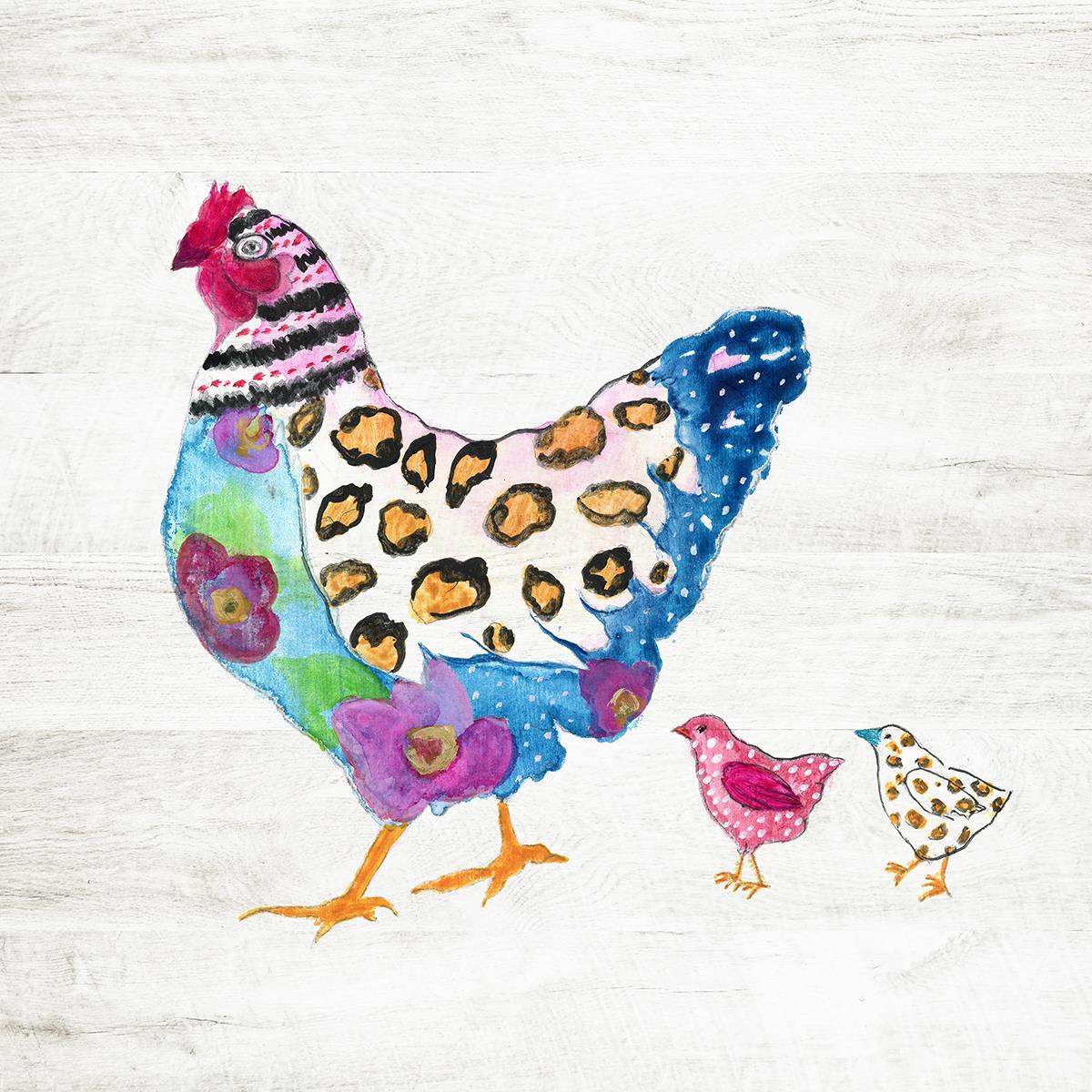 Funky Chicken By Tava Studios (Small) Giclee Canvas