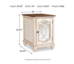Realyn Coffee Table with 2 End Tables