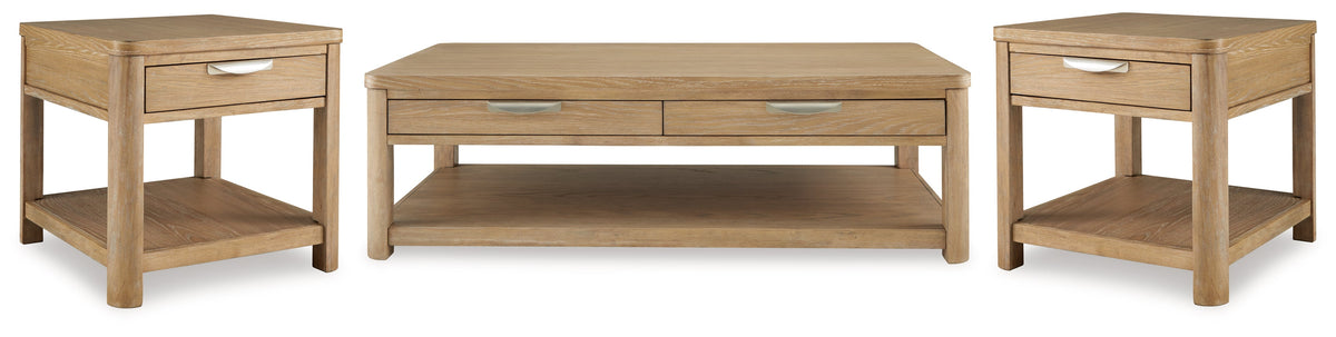 Rencott Coffee Table with 2 End Tables