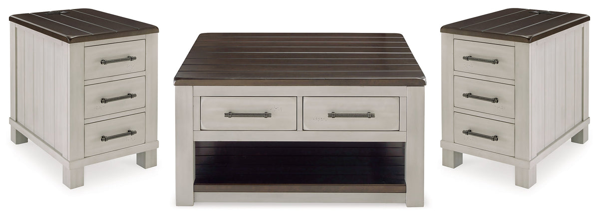 Darborn Coffee Table with 2 End Tables