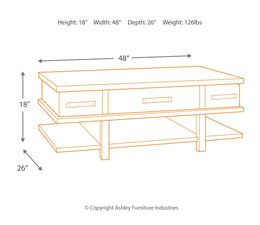 Stanah Coffee Table with 2 End Tables
