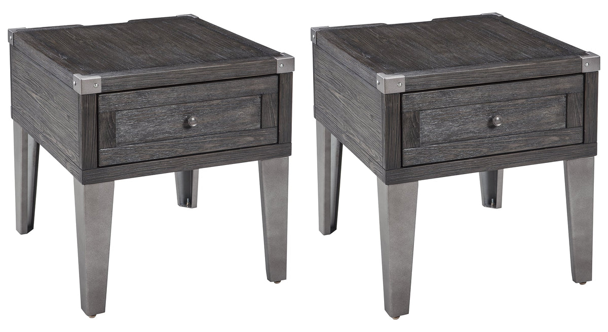 Todoe Coffee Table with 2 End Tables
