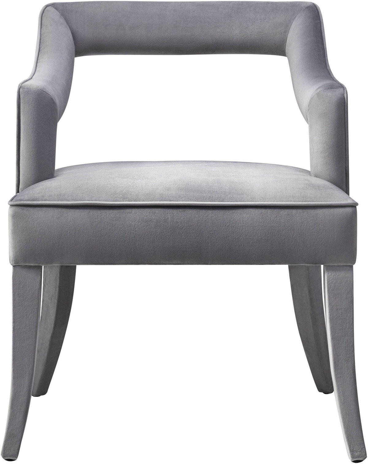 Tiffany Grey Velvet Chair - UK