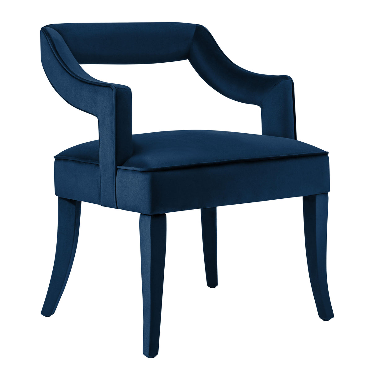 Tiffany Navy Velvet Chair - UK