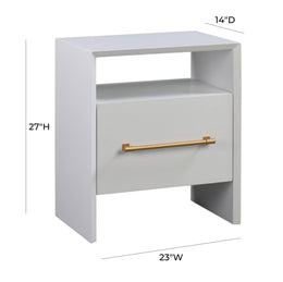 Libre White Nightstand - UK