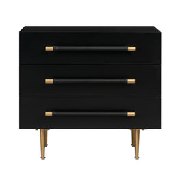 Trident Black Nightstand - UK