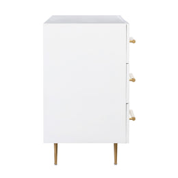 Trident White 6 Drawer Dresser - UK