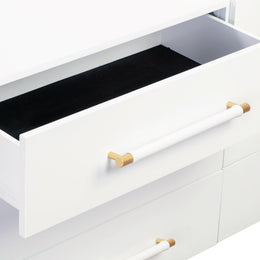 Trident White 6 Drawer Dresser - UK