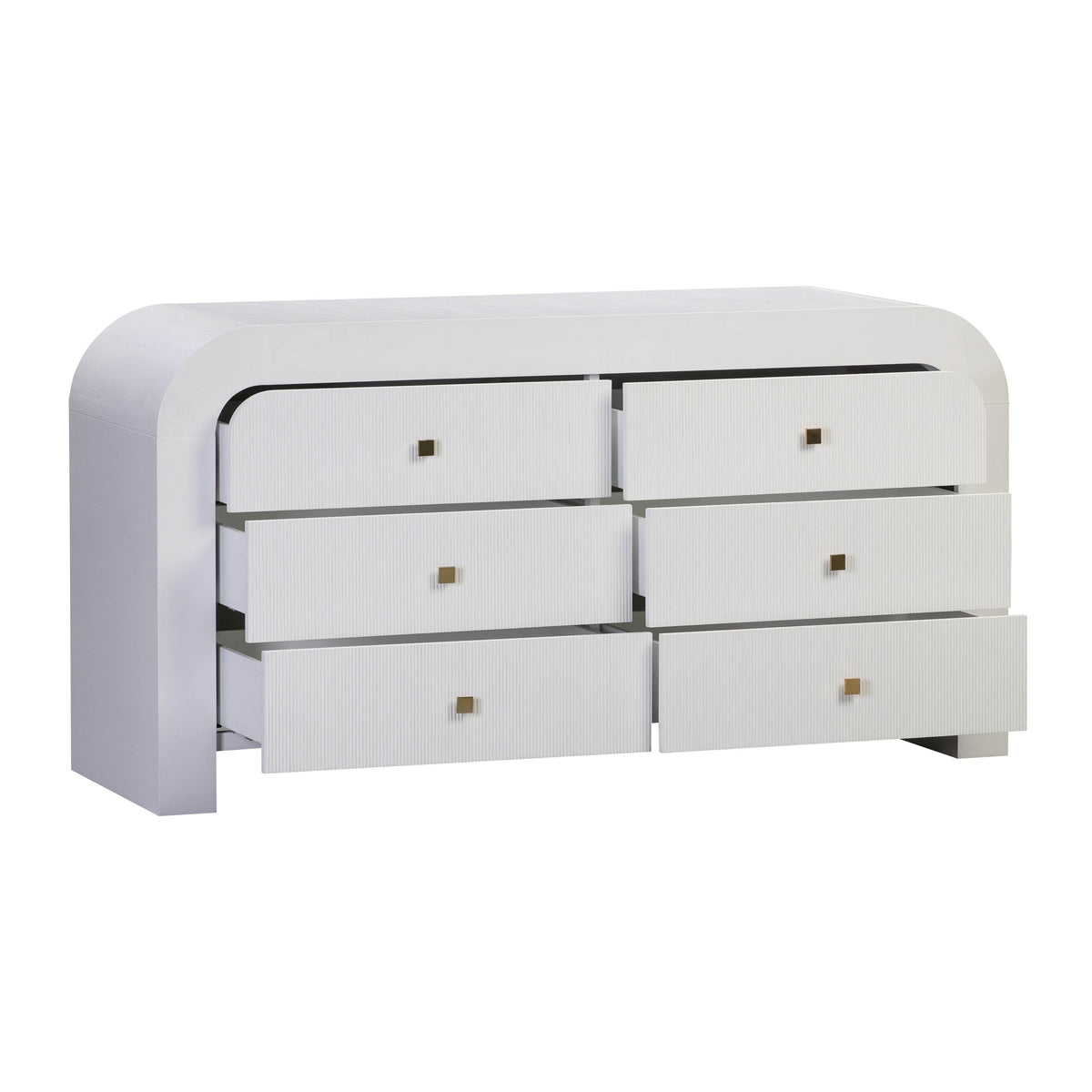 Hump 6 Drawer White Dresser - UK