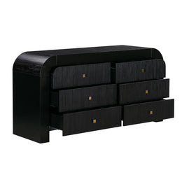 Hump 6 Drawer Black Dresser - UK