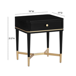 Julieta Black Nightstand