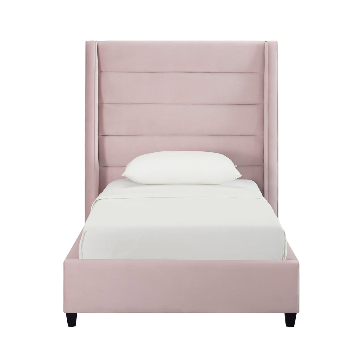 Koah Blush Velvet Bed in Twin