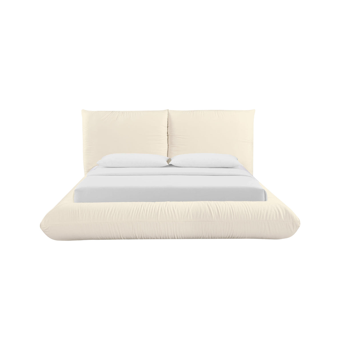 Romp Cream 100% Recycled Linen UK King Bed