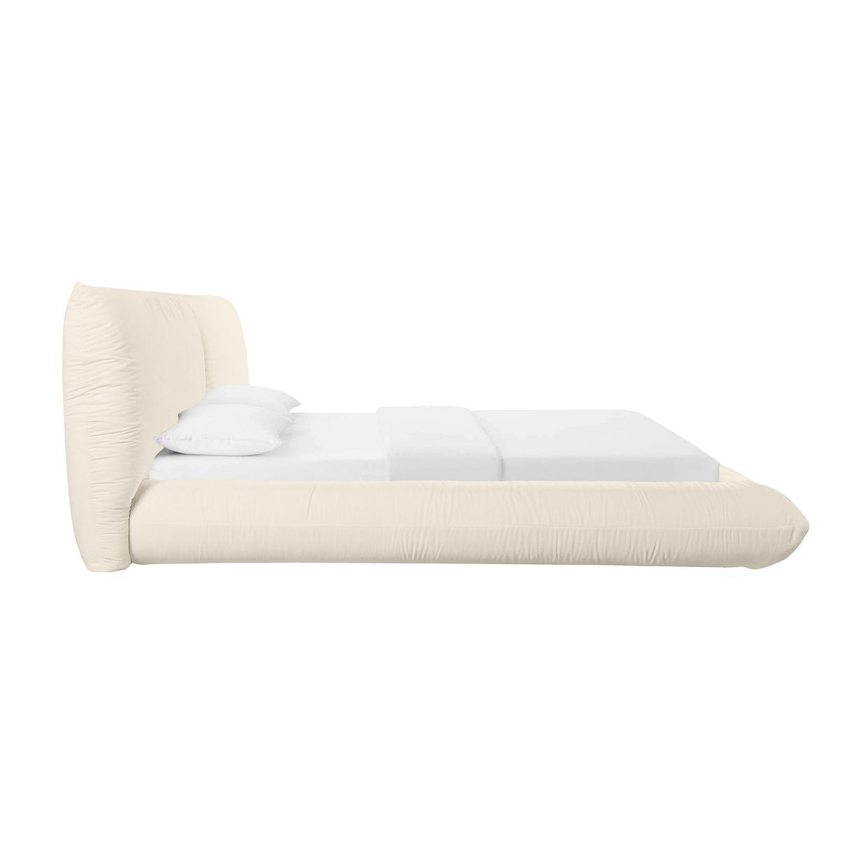 Romp Cream 100% Recycled Linen UK Super King Bed