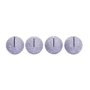 Gabby Speckled Purple Round Card Holder - Set of 4