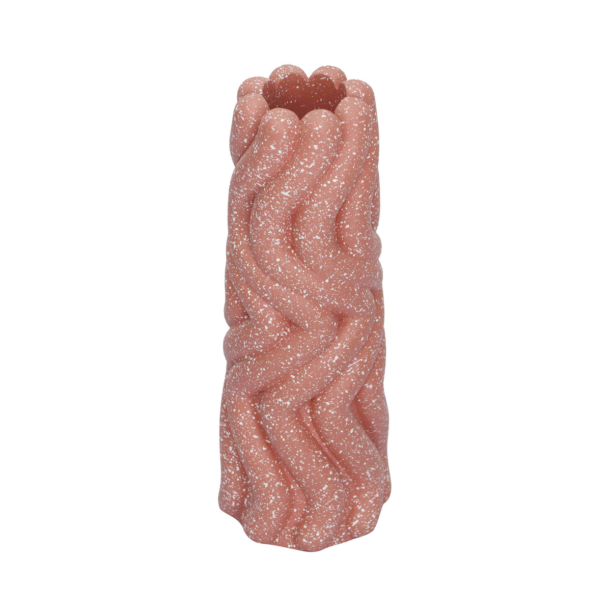 Gabby Speckled Salmon Pink Vase