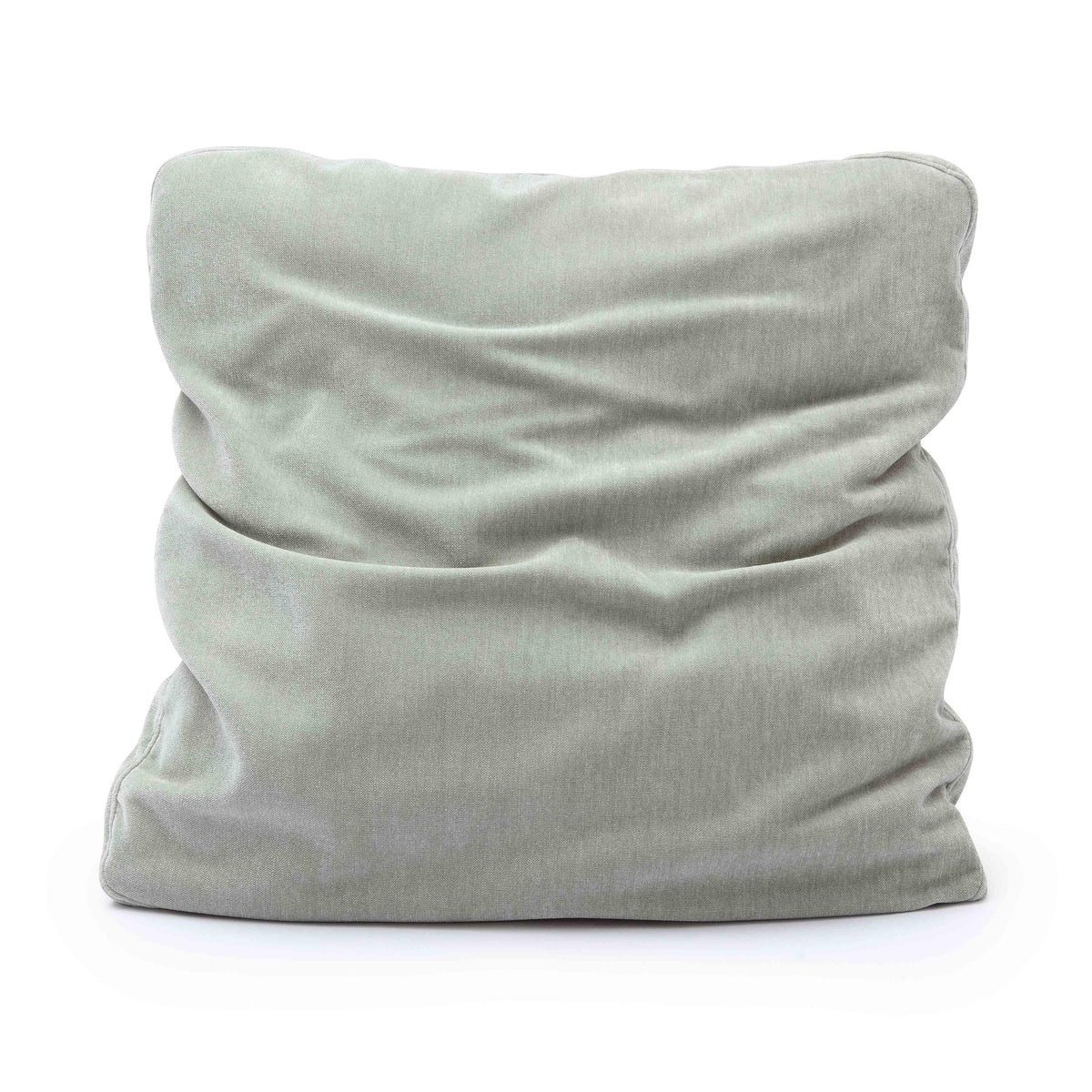 Tipsy Mint Green Upcycled Chenille 20" x 20" Square Floppy Pillow