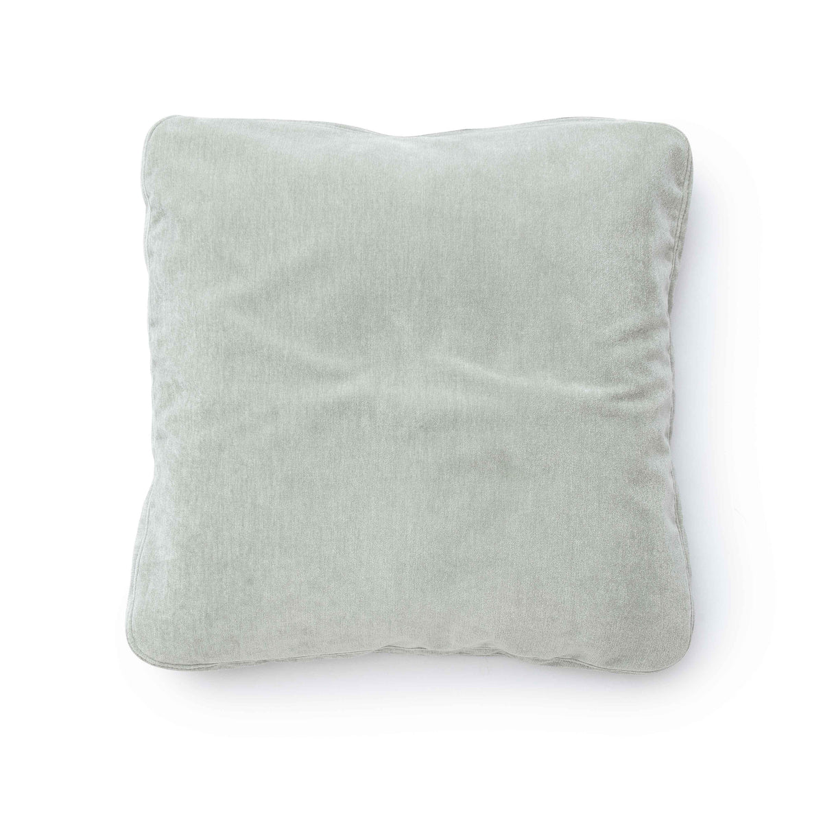 Tipsy Mint Green Upcycled Chenille 20" x 20" Square Floppy Pillow