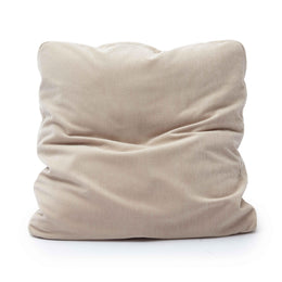 Tipsy Taupe Upcycled Chenille 20" x 20" Square Floppy Pillow