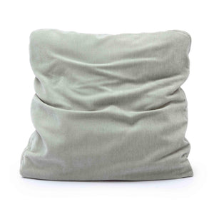 Tipsy Mint Green Upcycled Chenille 24" x 24" Square Floppy Pillow