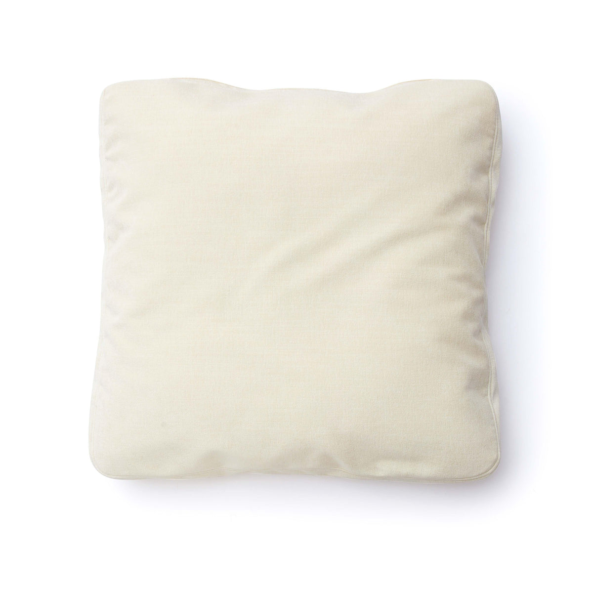 Tipsy Cream Chenille 24" x 24" Square Floppy Pillow