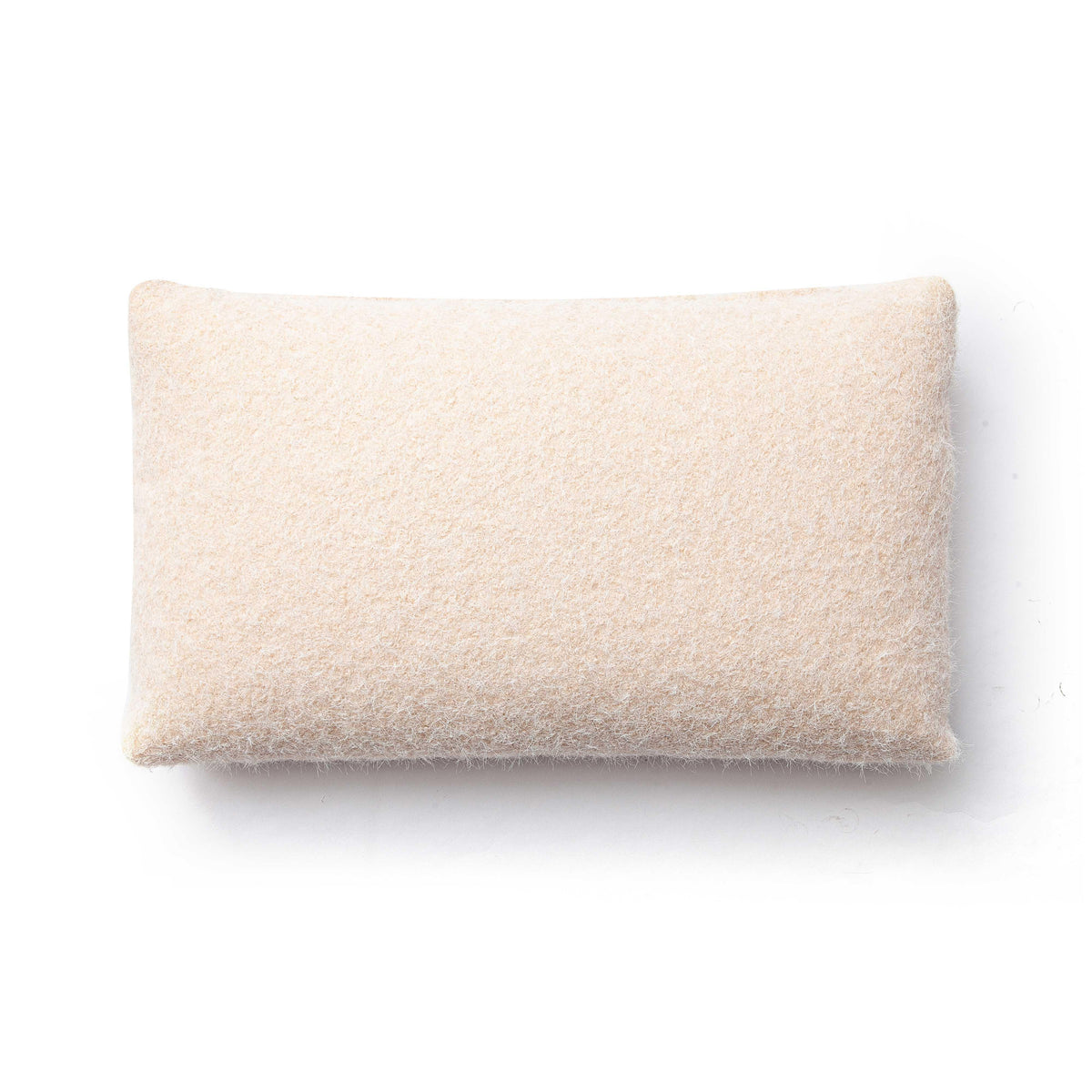 Malolo Rose-Tan Long Mohair 20”x12" Rectangular Vegan-Down Pillow - COVER