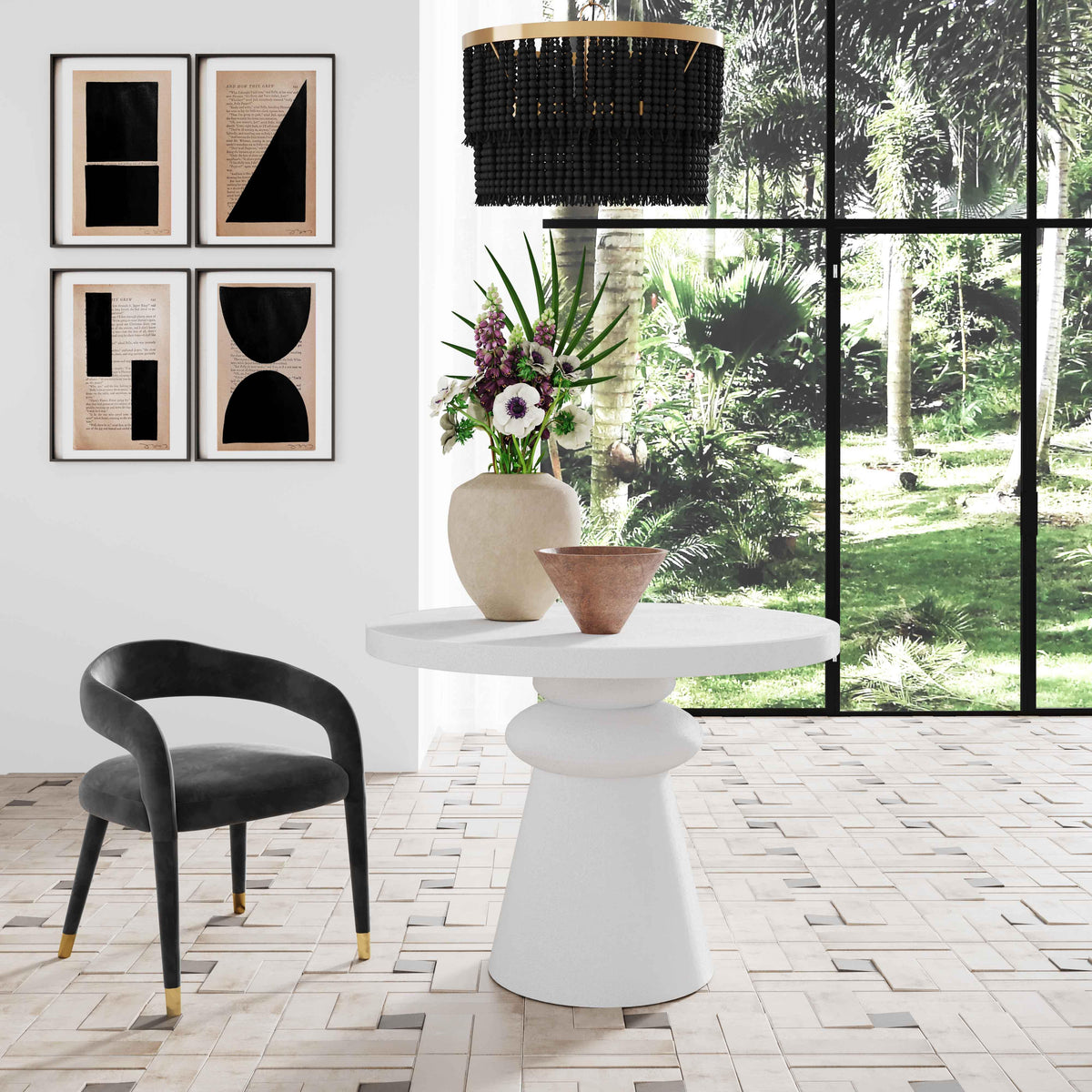 Lupita White 42" Dinette Table - UK