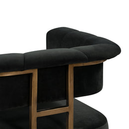 Astrid Grey Velvet Counter Stool - UK