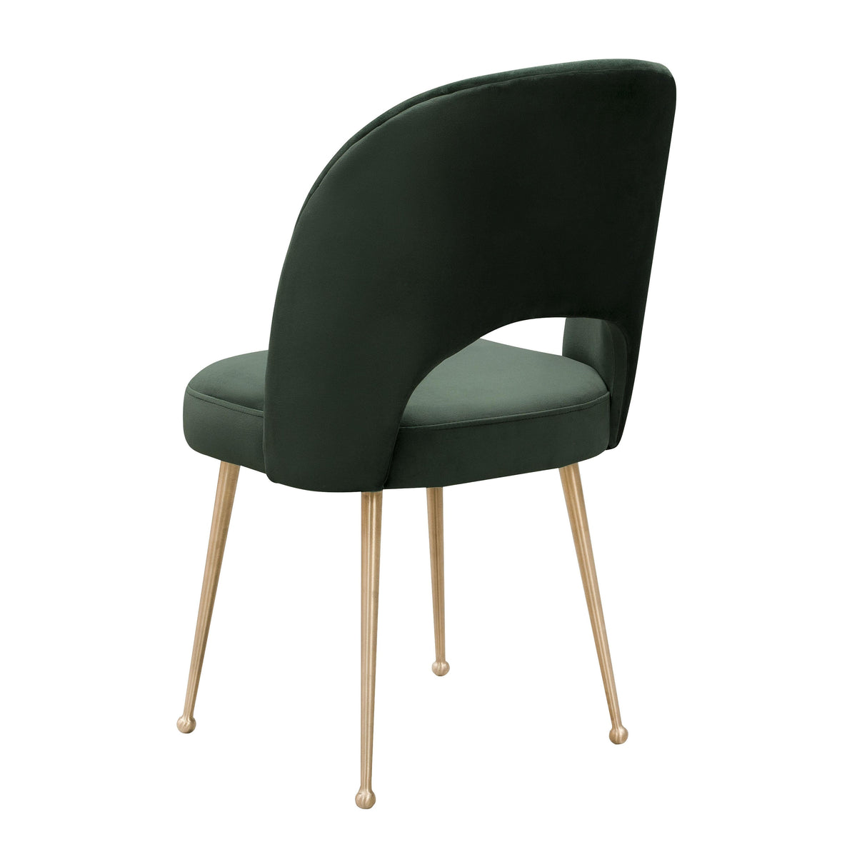 Swell Forest Green Velvet Chair - UK