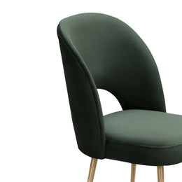 Swell Forest Green Velvet Chair - UK