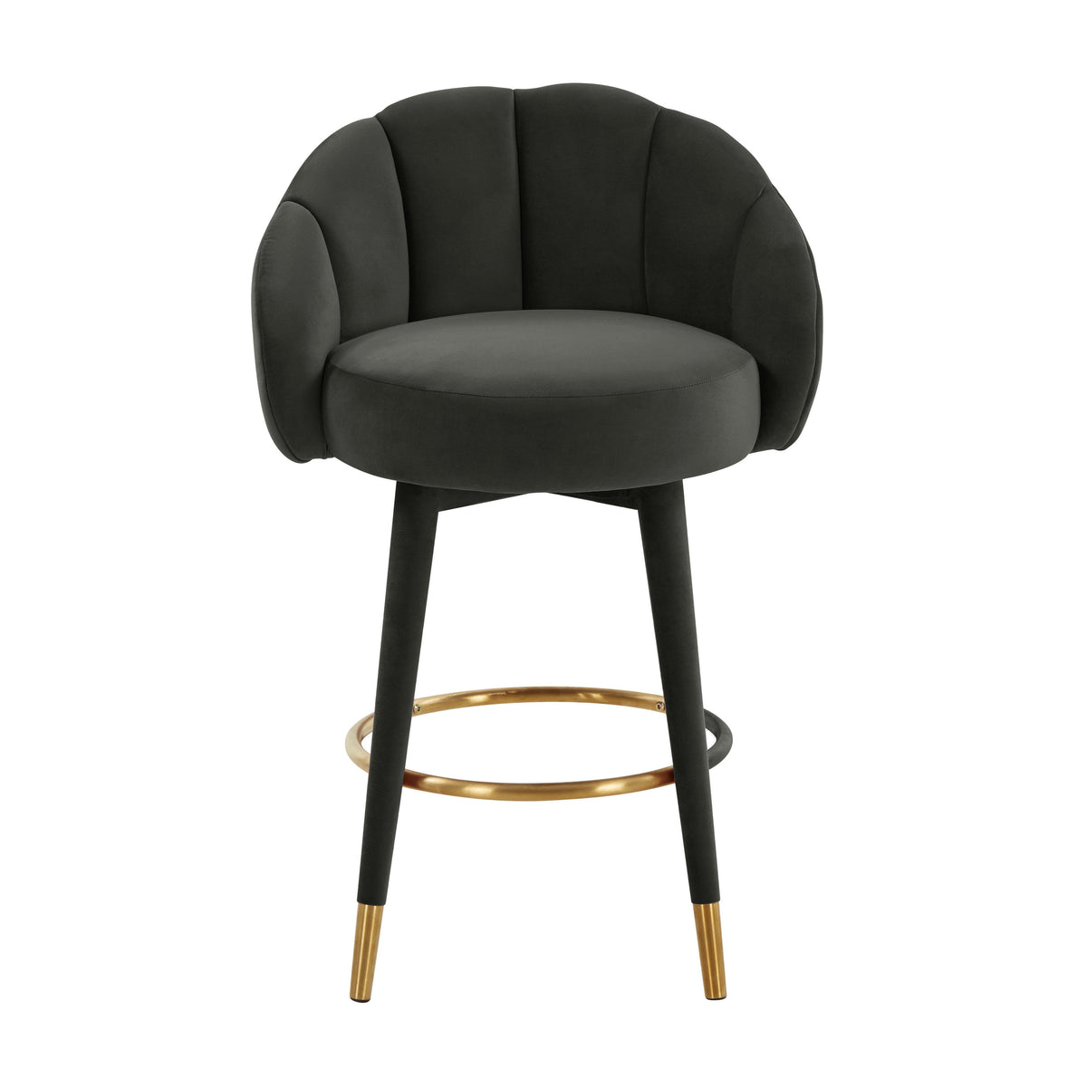 Myla Black Swivel Counter Stool - UK